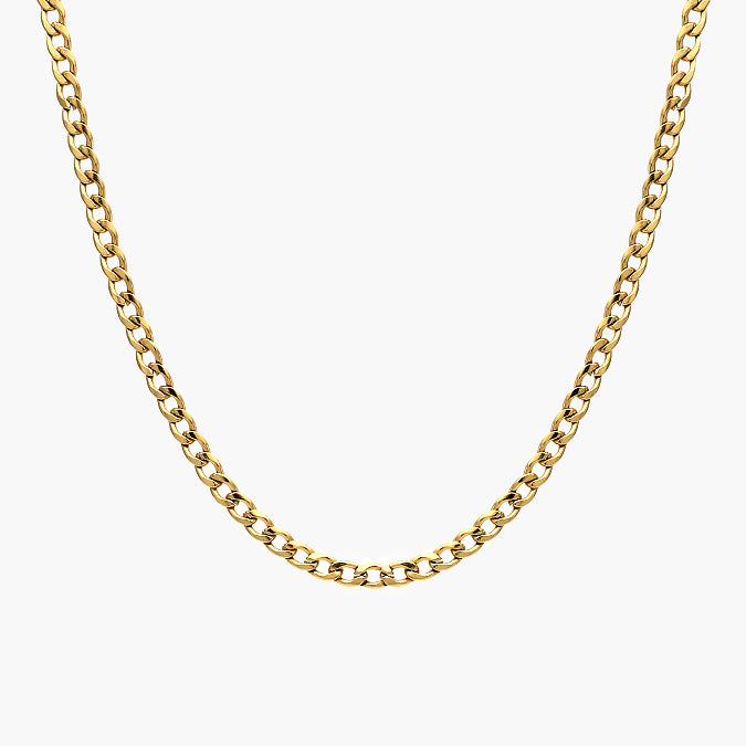 Collar cadena barbada en acero inoxidable