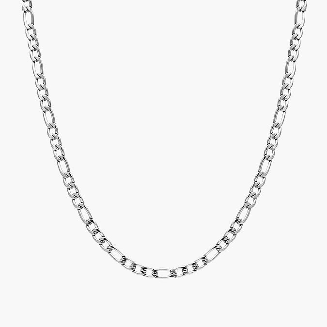 Collar cadena figaro carti 4 mm en acero inoxidable