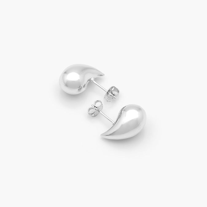 Aretes Chapa de Oro Lágrima 18 mm. Mod. 0362