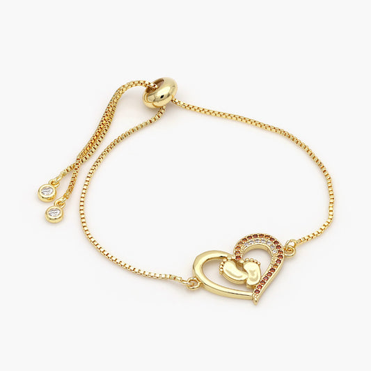 Pulsera Ajustable Chapa de Oro Bebé Mod.586