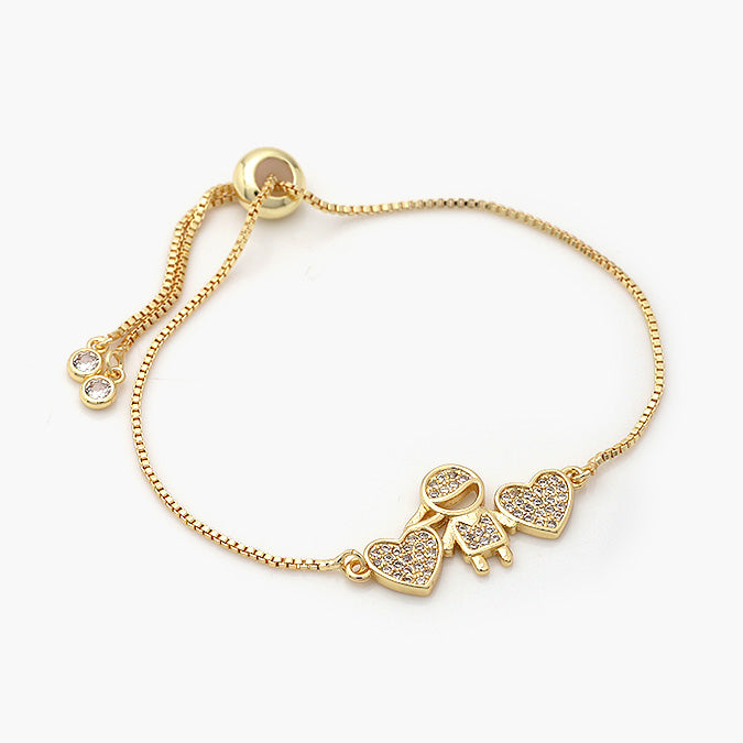 Pulsera Ajustable Chapa de Oro Niño Mod.732-2