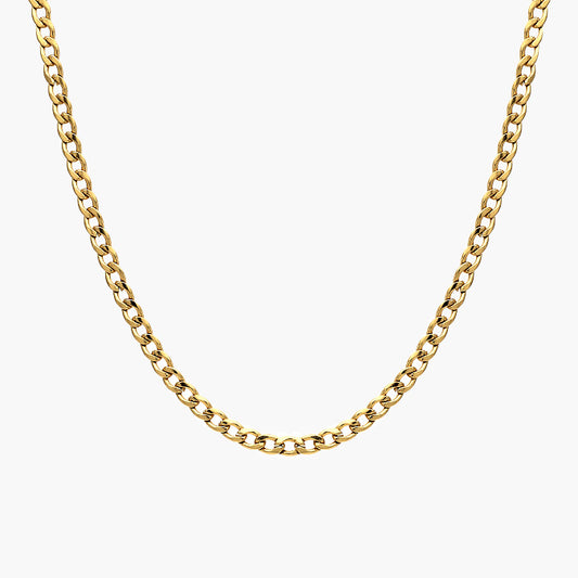 Collar cadena barbada en acero inoxidable