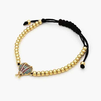 Pulsera Ajustable Chapa de Oro Catarina Mod.167